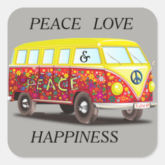VWBus Square Sticker