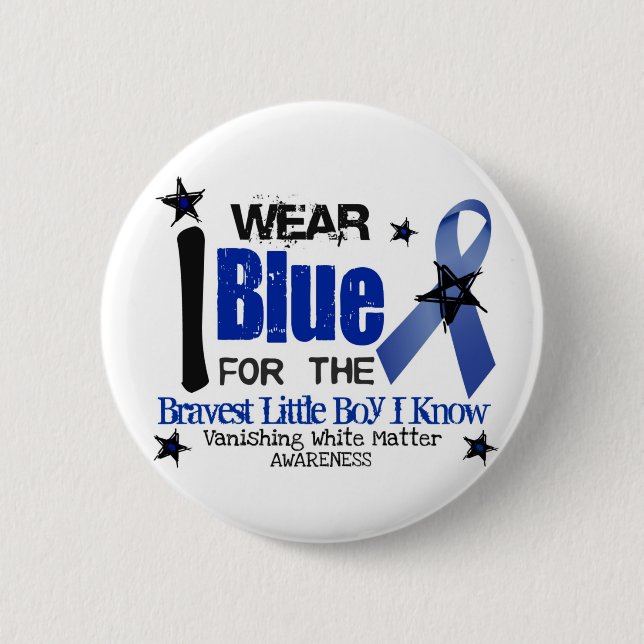 VWM Awareness Bravest Boy I know Button (Front)