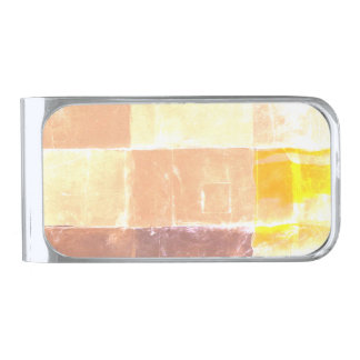 Vwndretti Yellow Soft Colors Silver Finish Money Clip
