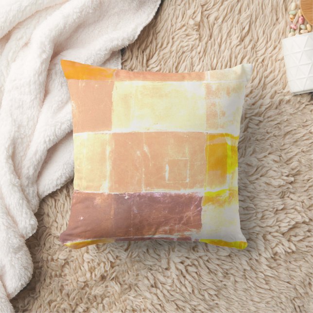 Vwndretti Yellow Soft Colors Throw Pillow (Blanket)