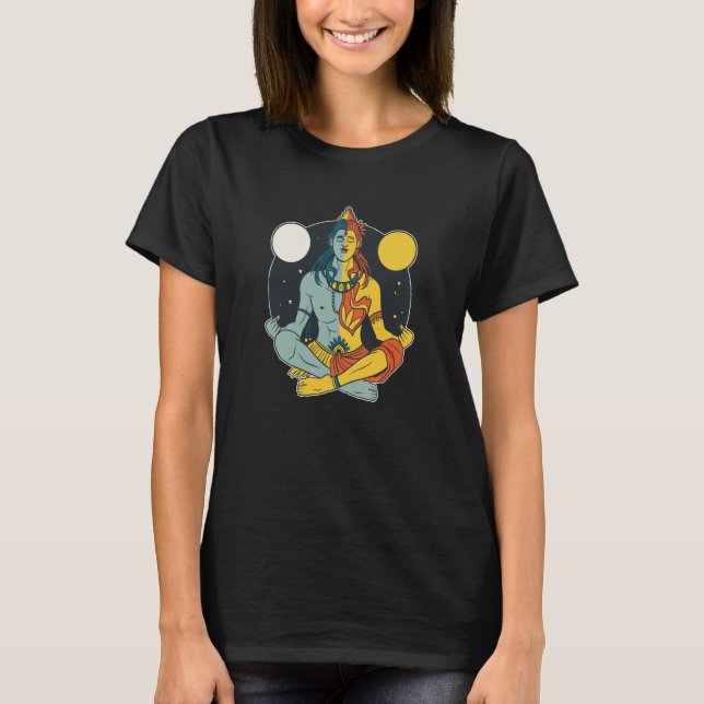 VXL India Proud God Hindi Sikh Moon Hindus Shiva M T-Shirt (Front)