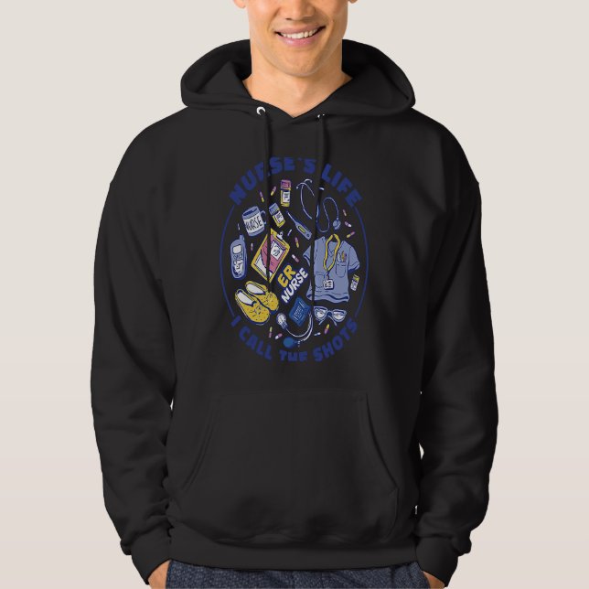 VXL Nurse Lifesavers Nursing Pediatric Medicine Vi Hoodie (Front)