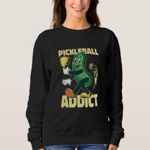 VXL Pickleball Green Cucumber Heart Love Paddle Ba Sweatshirt