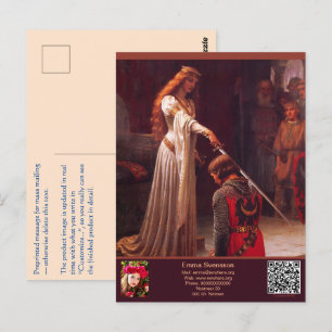 Vykort — Connect, Knight Postcard