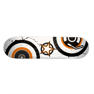 Vynil Star Skateboard White Deck