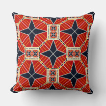 Vyshyvanka Cosmic Starburst Throw Pillow