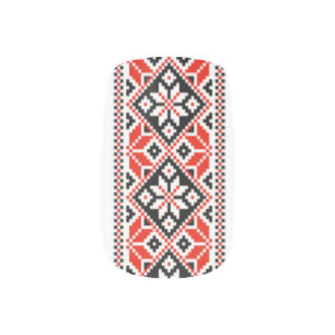 Vyshyvanka Embroidery Minx Nail Art