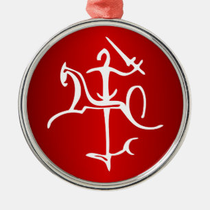 Vytis Lietuva Metal Ornament