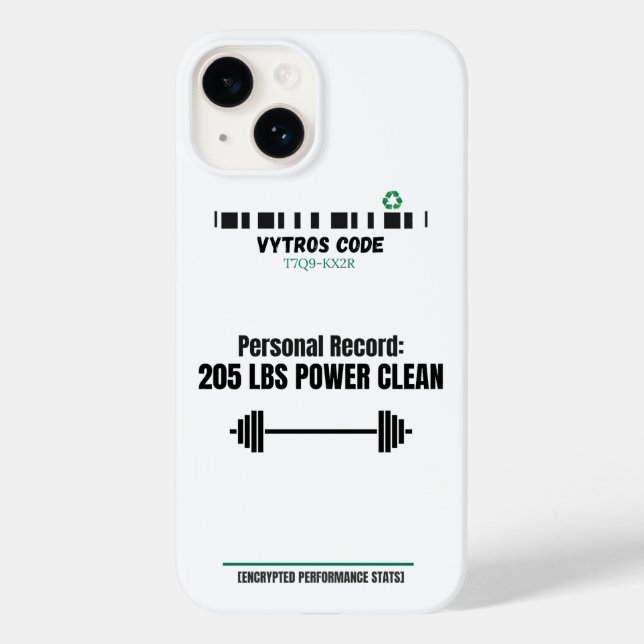 VYTROS "Encrypted Performance Stats" iPhone Case (Back)