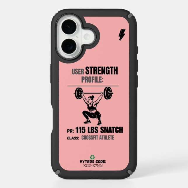 VYTROS "Strength Profile" iPhone 16 case (Front)