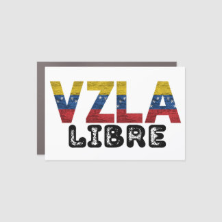 VZLA LIBRE Free Venezuela Car Magnet