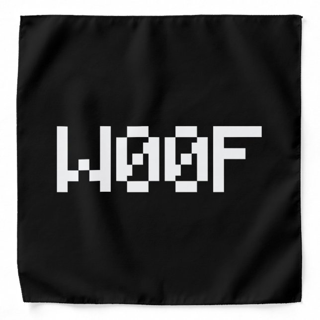 W00F [Leetspeak Animal Sounds] Bandana (Front)