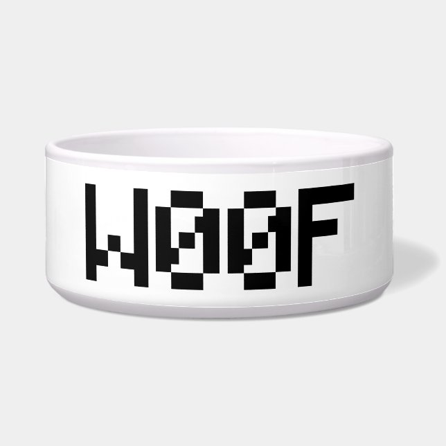 W00F [Leetspeak Animal Sounds] Bowl (Front)