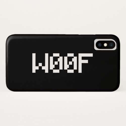 W00F Leetspeak Animal Sounds iPhone X Case