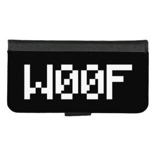 W00F [Leetspeak Animal Sounds] iPhone 8/7 Wallet Case