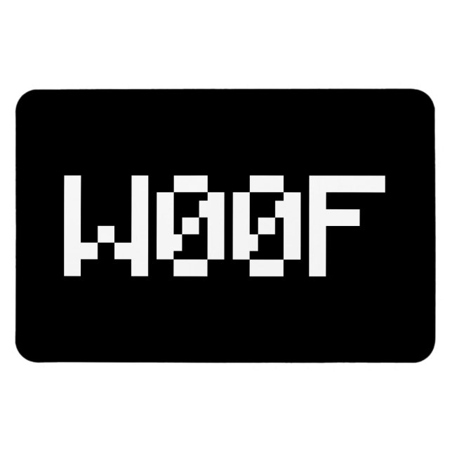 W00F [Leetspeak Animal Sounds] Magnet (Horizontal)