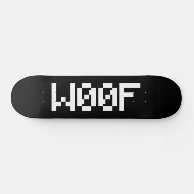 W00F [Leetspeak Animal Sounds] Skateboard (Horz)