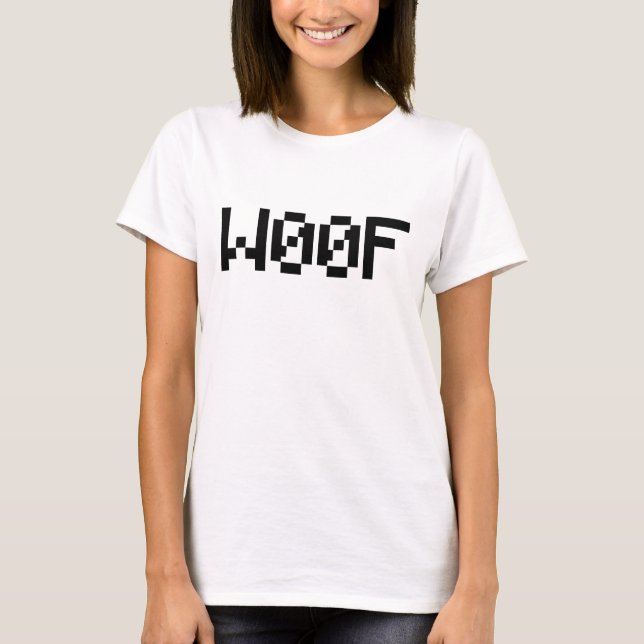 W00F [Leetspeak Animal Sounds] T-Shirt (Front)