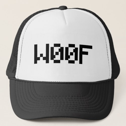 W00F Leetspeak Animal Sounds Trucker Hat
