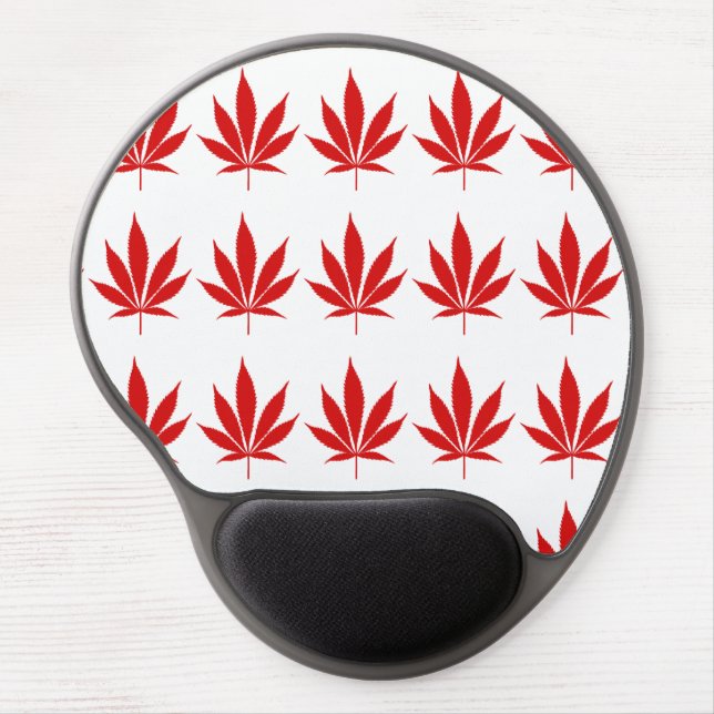 W02 Pot Leaf Gel Mousepad (Front)