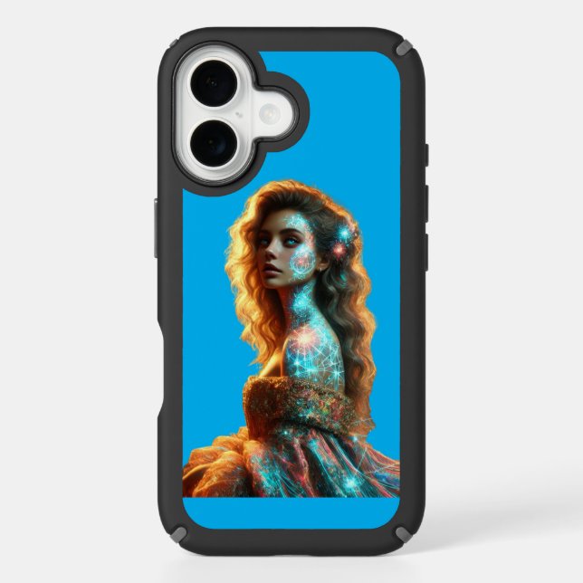 W0man art speck iPhone case (Front)