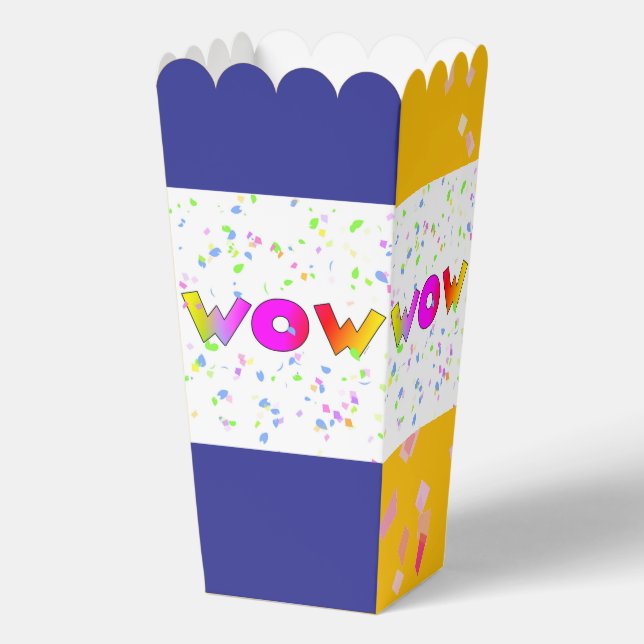 W0W Blue +Yellow               Favor Boxes (Front)