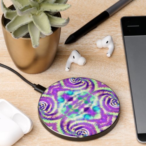 W2 Desighn _ Tie_Dye P   Wireless Charger