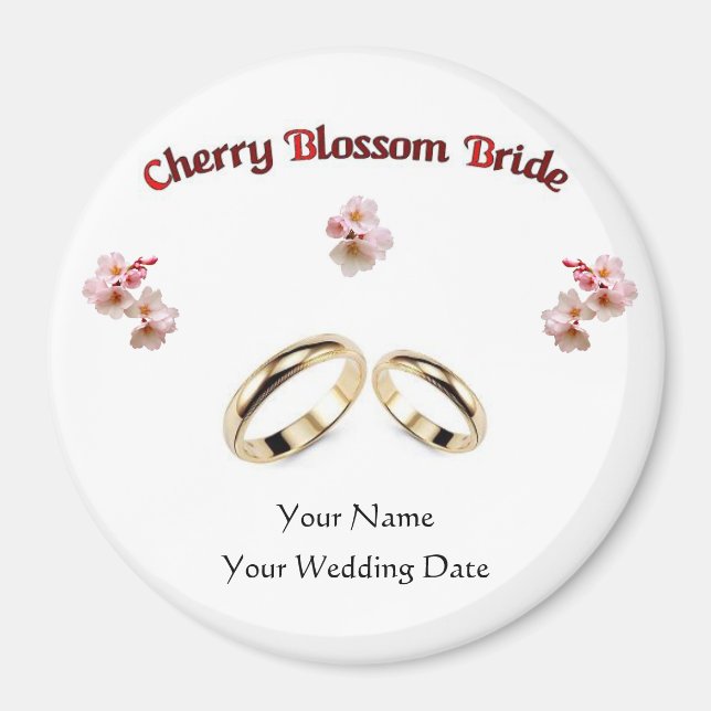 W34  Wedding Favor Magnet (Front)