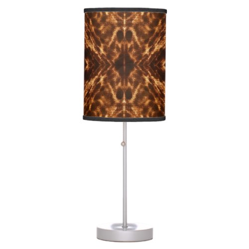 W3 DESIGHN _ Wood_Burn Mosiac C  Table Lamp