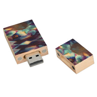 W4VE • DESIGHN. | "Procedural" ~ [50 / 50] • Wood Flash Drive