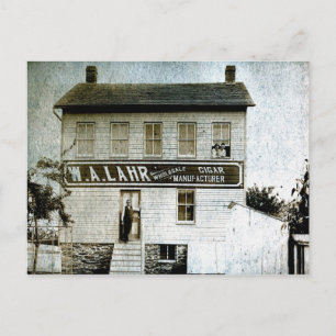 W. A. Lahr Wholesale Cigar Manufacturer circa 1900 Postcard