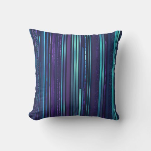 W allpaper futuristic lines throw pillow