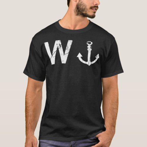 W Anchor Funny  T_Shirt