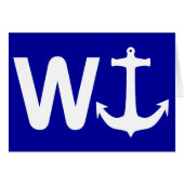W Anchor Wanchor Funny Joke Gift (Front Horizontal)