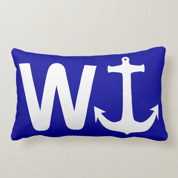 W Anchor Wanchor Funny Joke Gift Pillow