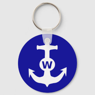 W Anchor Wanchor Insult Funny Gift Keychain