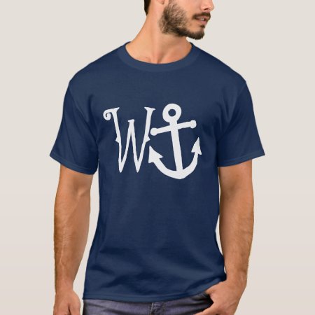 W   Anchor = Wanker T-shirt