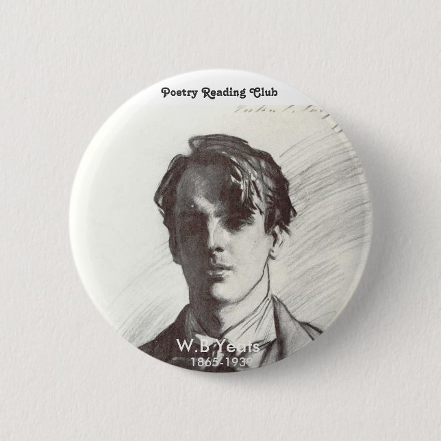 W. B. Yeats Button (Front)