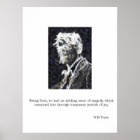 W.B Yeats Poster - Irish Poetry