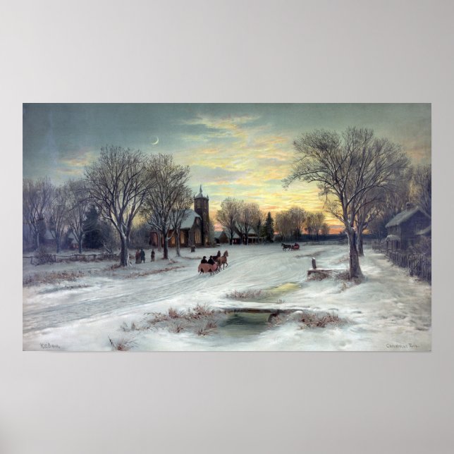 W.C. BAUER-CHRISTMAS EVE-PRINT POSTER (Front)