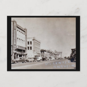 W. Center, Anaheim, California 1940s Vintage Postcard