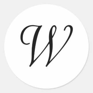 W CLASSIC ROUND STICKER