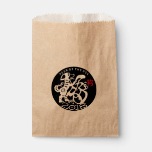 W Dog Papercut Chinese custom New Year craft FB Favor Bag