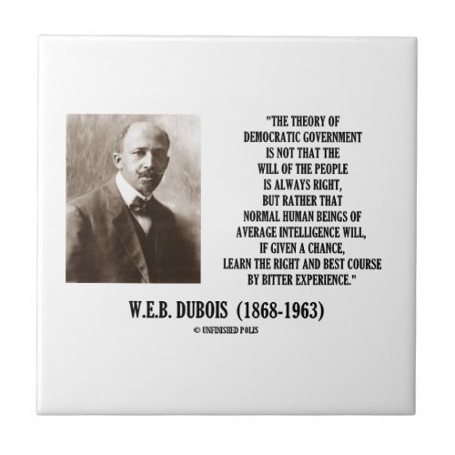 WEB Dubois Theory Of Democratic Government Tile