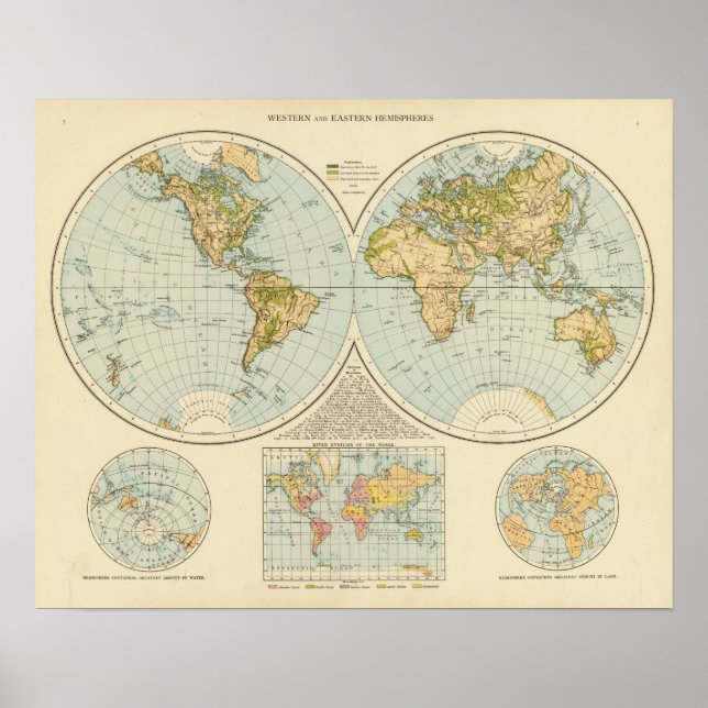 W, E Hemispheres Poster (Front)