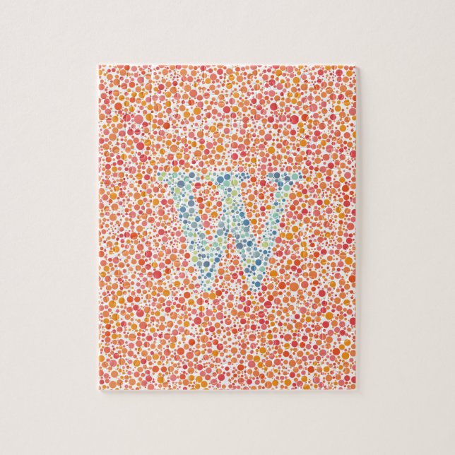 “W” Eye Test Jigsaw Jigsaw Puzzle (Vertical)