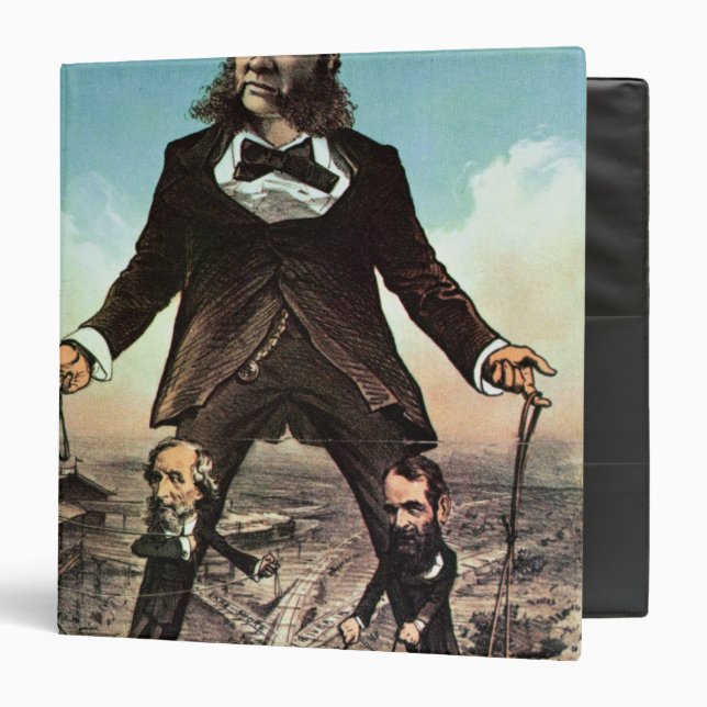 W.H. Vanderbilt as a 'Colossus of Roads' Binder (Front/Inside)