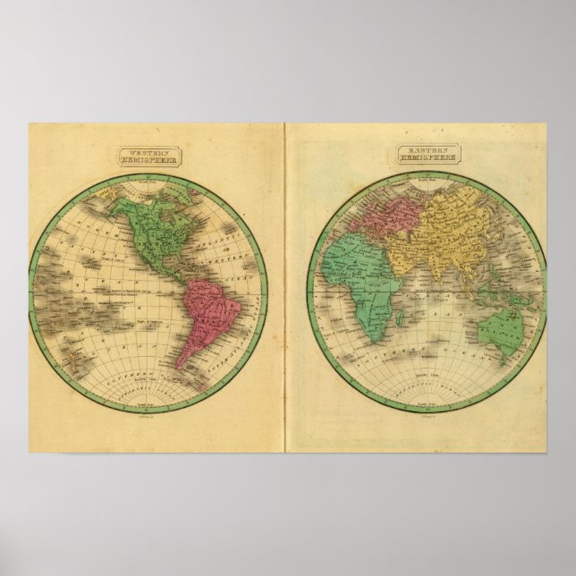 W Hemisphere, E Hemisphere Poster (Front)