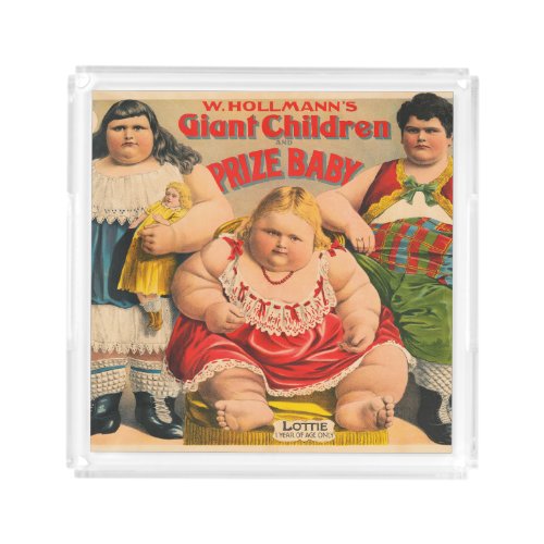 W Hollmanns Giant Children And Prize Baby Acrylic Tray