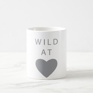 W I L D at heart gray Coffee Mug